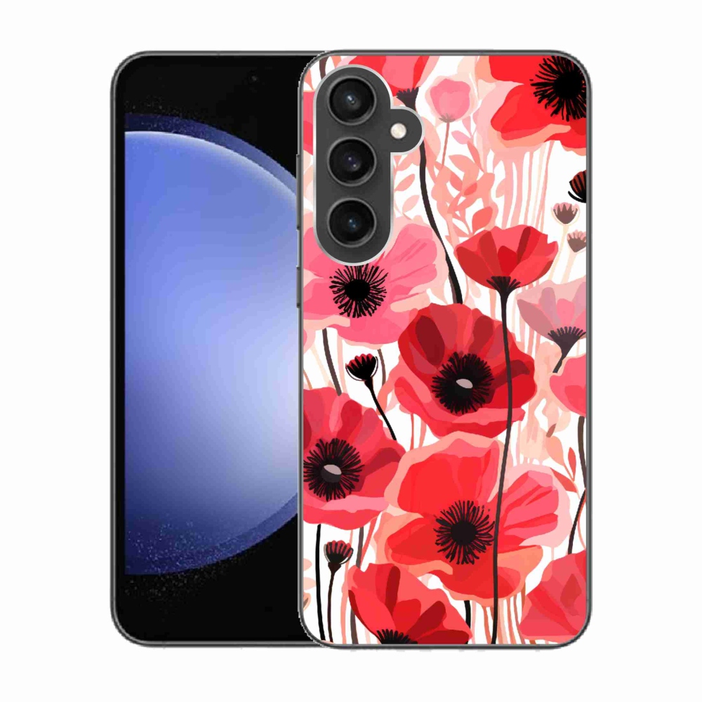 Gél védőhuzat mmCase Samsung Galaxy S23 FE - mákos 1