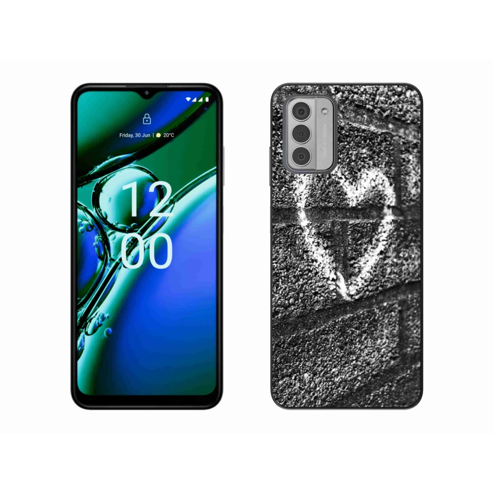 Zselés borítás mmCase a Nokia G42 készülékhez - szív a falon