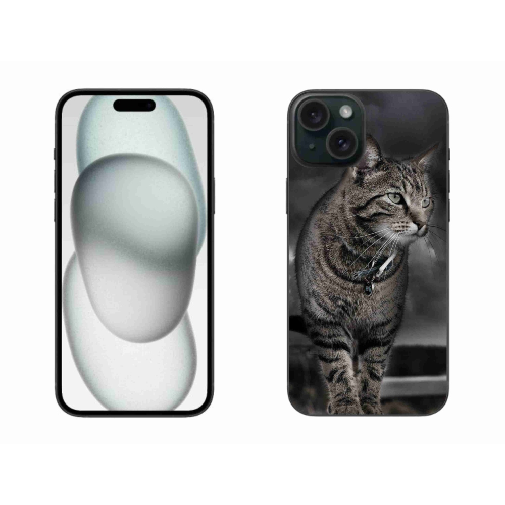Zselés borítás mmCase iPhone 15 Plus készülékhez - macska