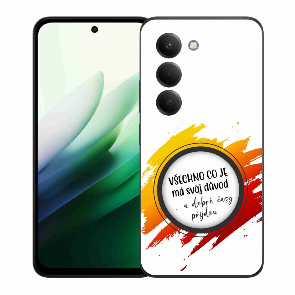 Gél borító mmCase a Xiaomi Redmi 15 5G - idézet 3 fehér háttérrel