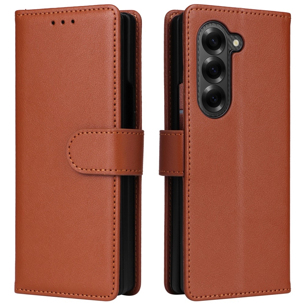Tárcás könyvtáska Samsung Galaxy Z Fold6 5G - barna