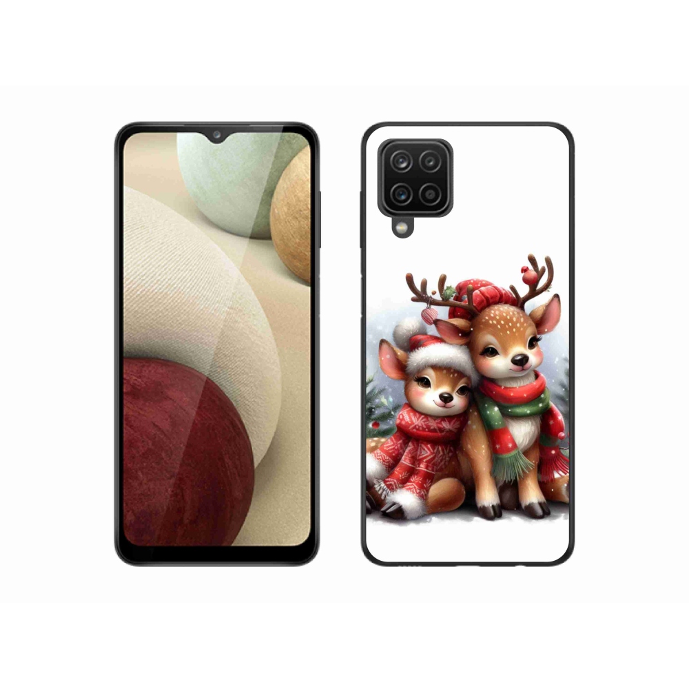 Zselés borítás mmCase Samsung Galaxy M12 készülékhez - karácsonyi rénszarvas