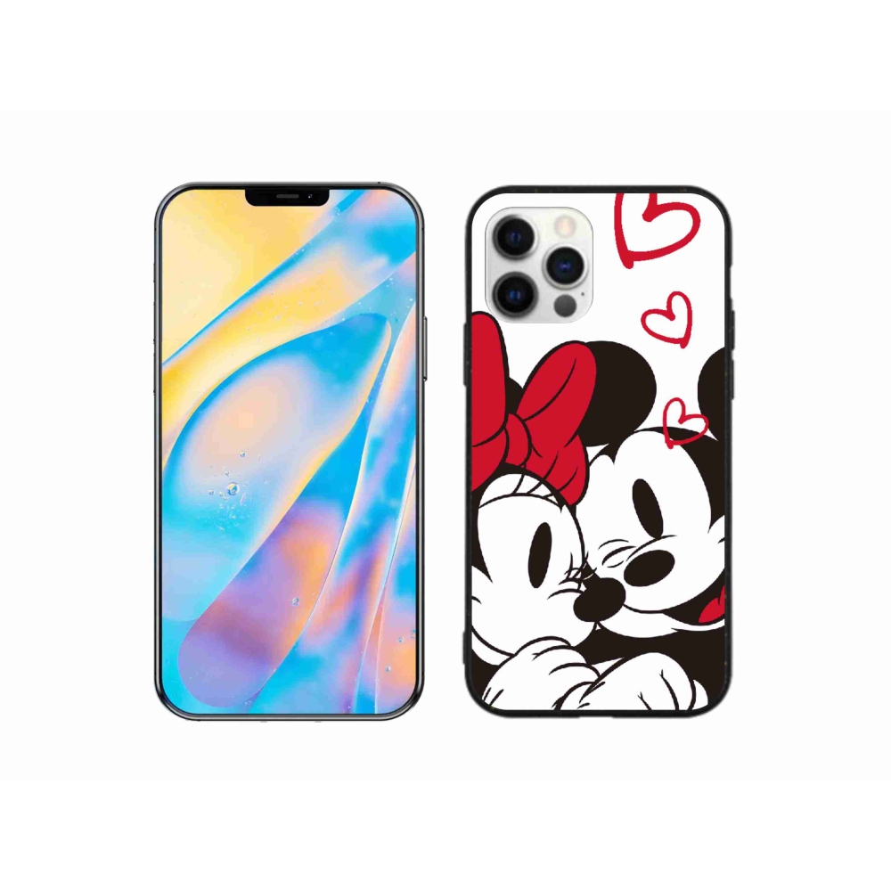 Gél borítás mmCase iPhone 12 készülékhez - minnie és mickey