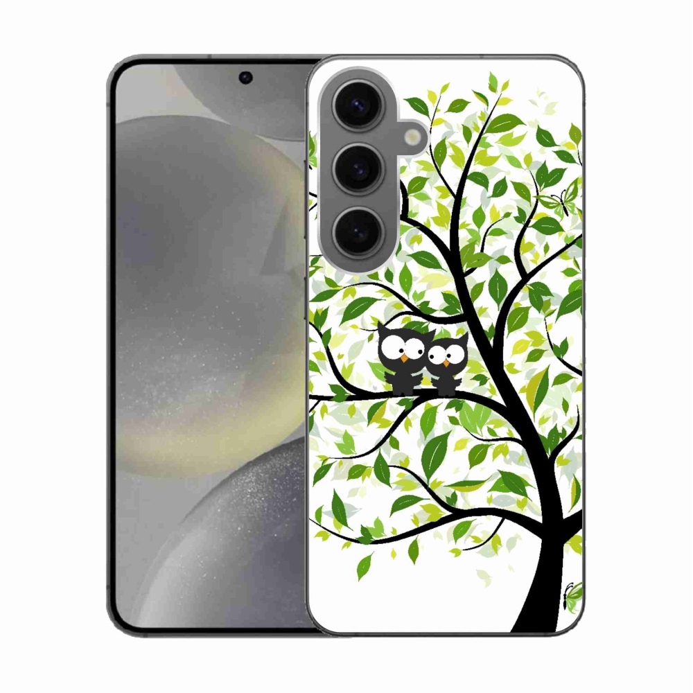 Zselés borítás mmCase Samsung Galaxy S24 készülékhez - baglyok a fán