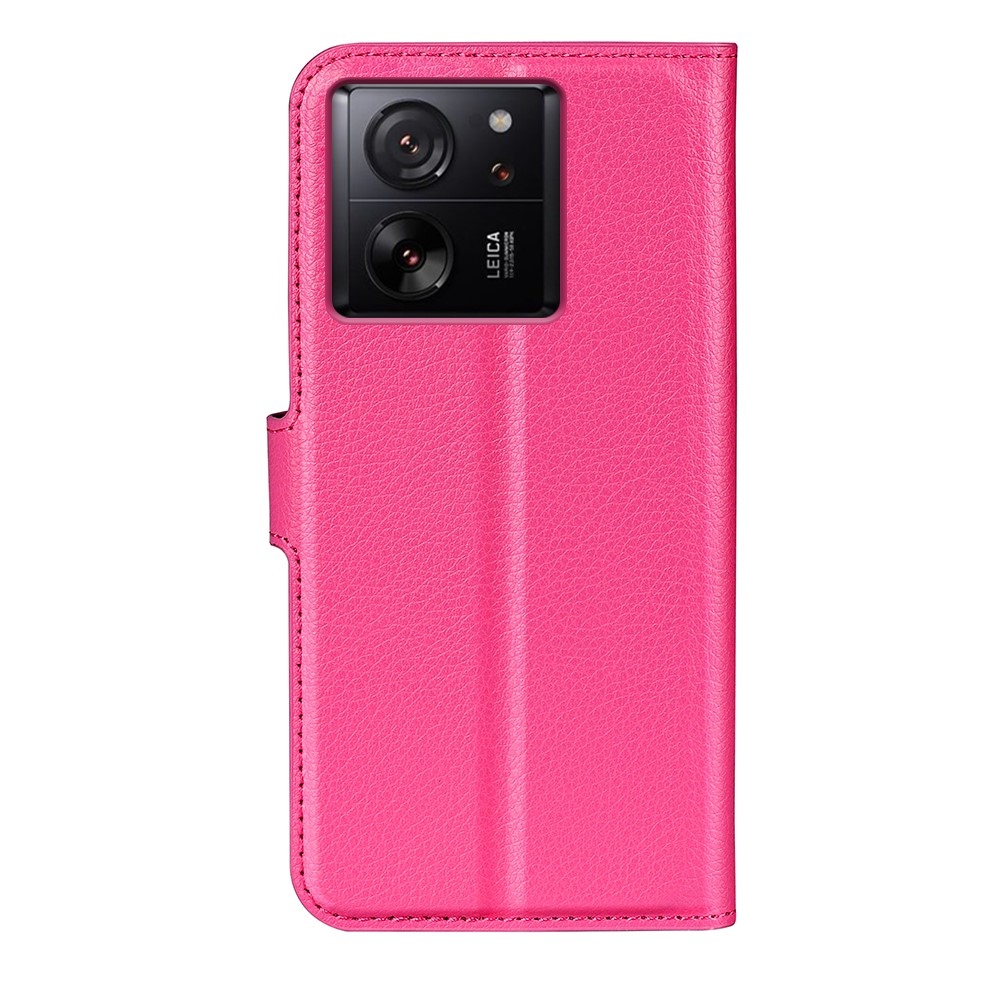 Litchi könyv tok Xiaomi 13T/13T Pro - rózsa