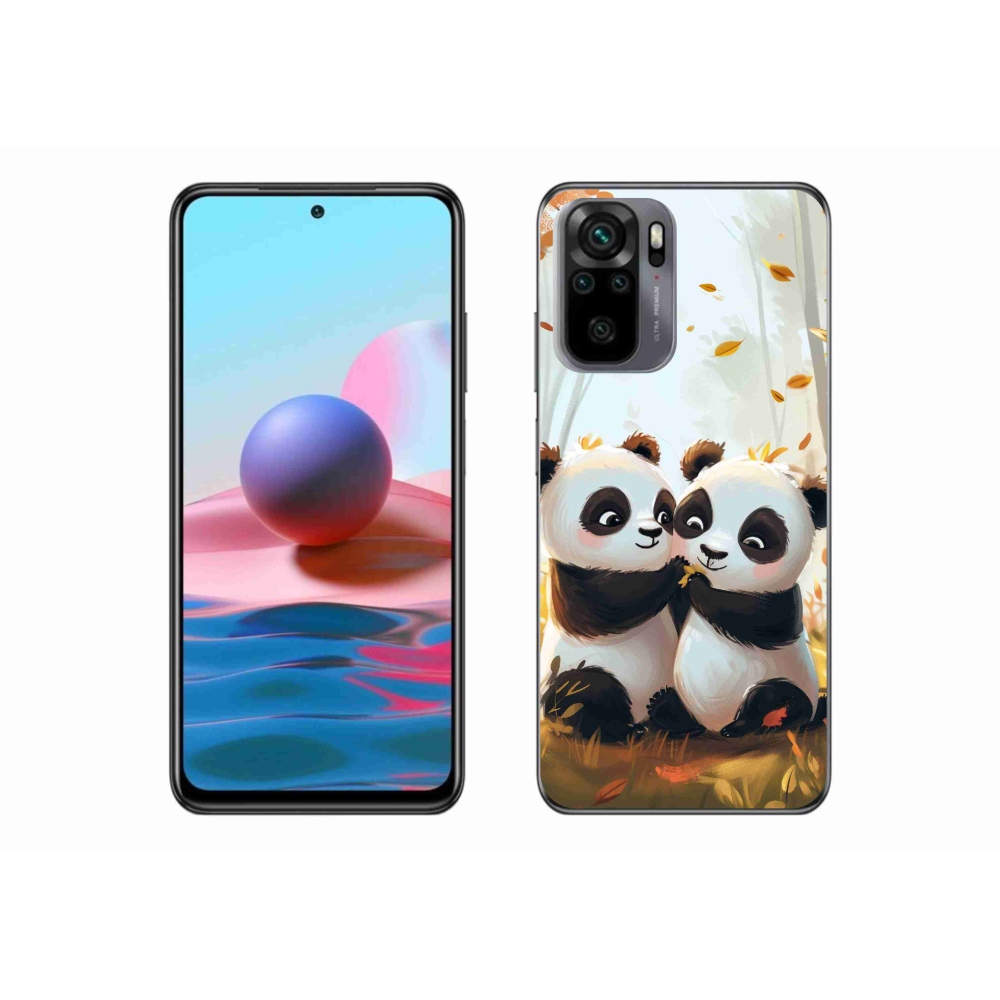 Gél borítás mmCase a Xiaomi Poco M5s készülékhez - pandák