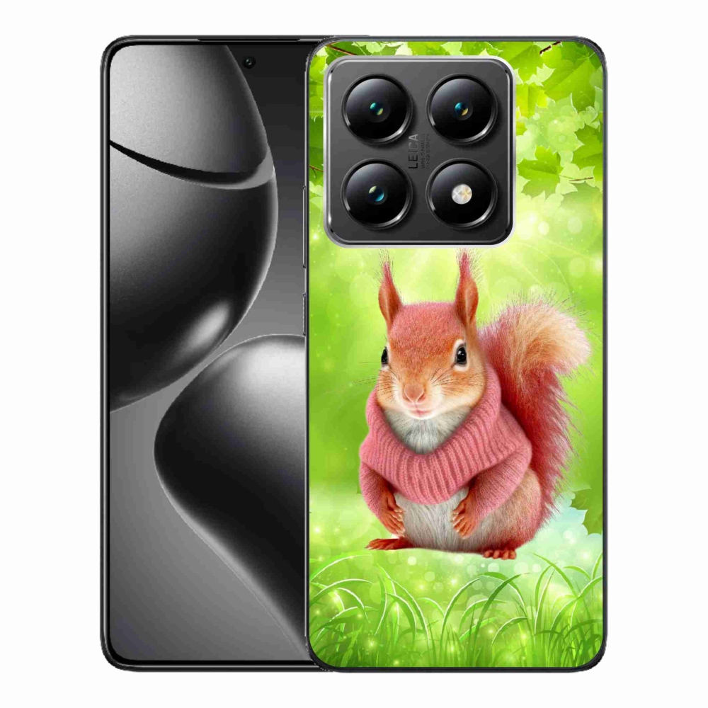 Gél borítás mmCase a Xiaomi 14T-hez - mókus pulóverben