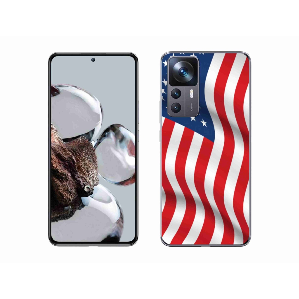 Gél borítás mmCase a Xiaomi 12T Pro számára - USA zászló
