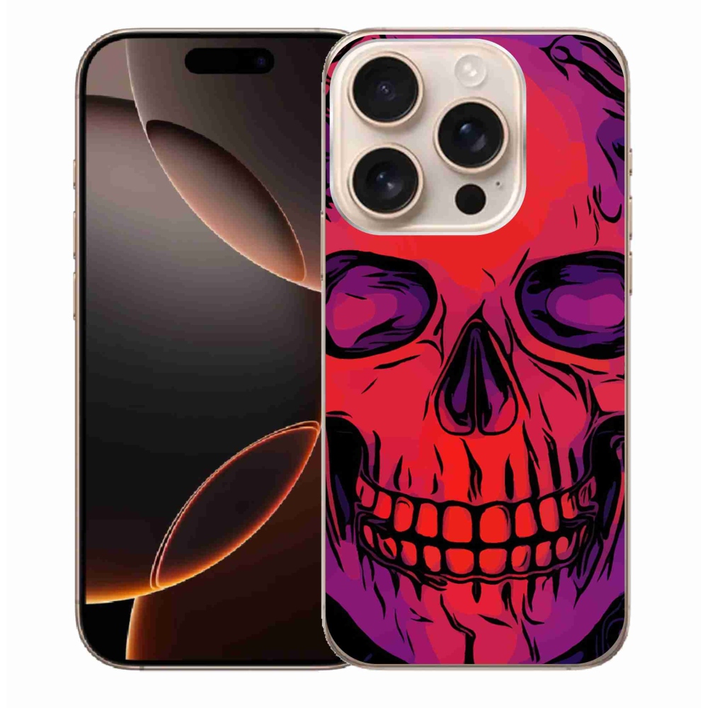 Gél tok mmCase iPhone 16 Pro Max készülékhez - koponya