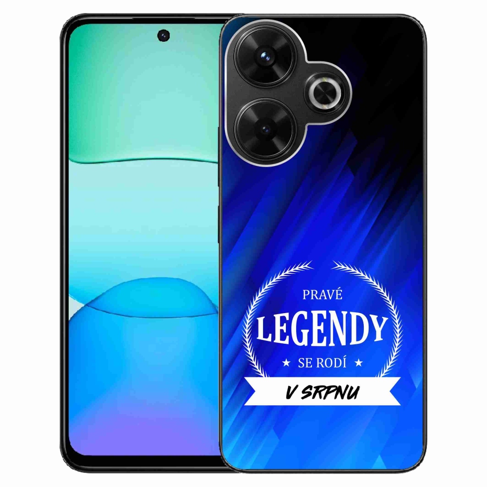 Gél borítás mmCase a Xiaomi Redmi 13 4G/Poco M6 4G - Legends in August kék háttérrel