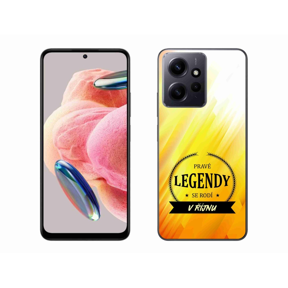 Gél borítás mmCase a Xiaomi Redmi Note 12 4G - Legendák októberben sárga háttérrel