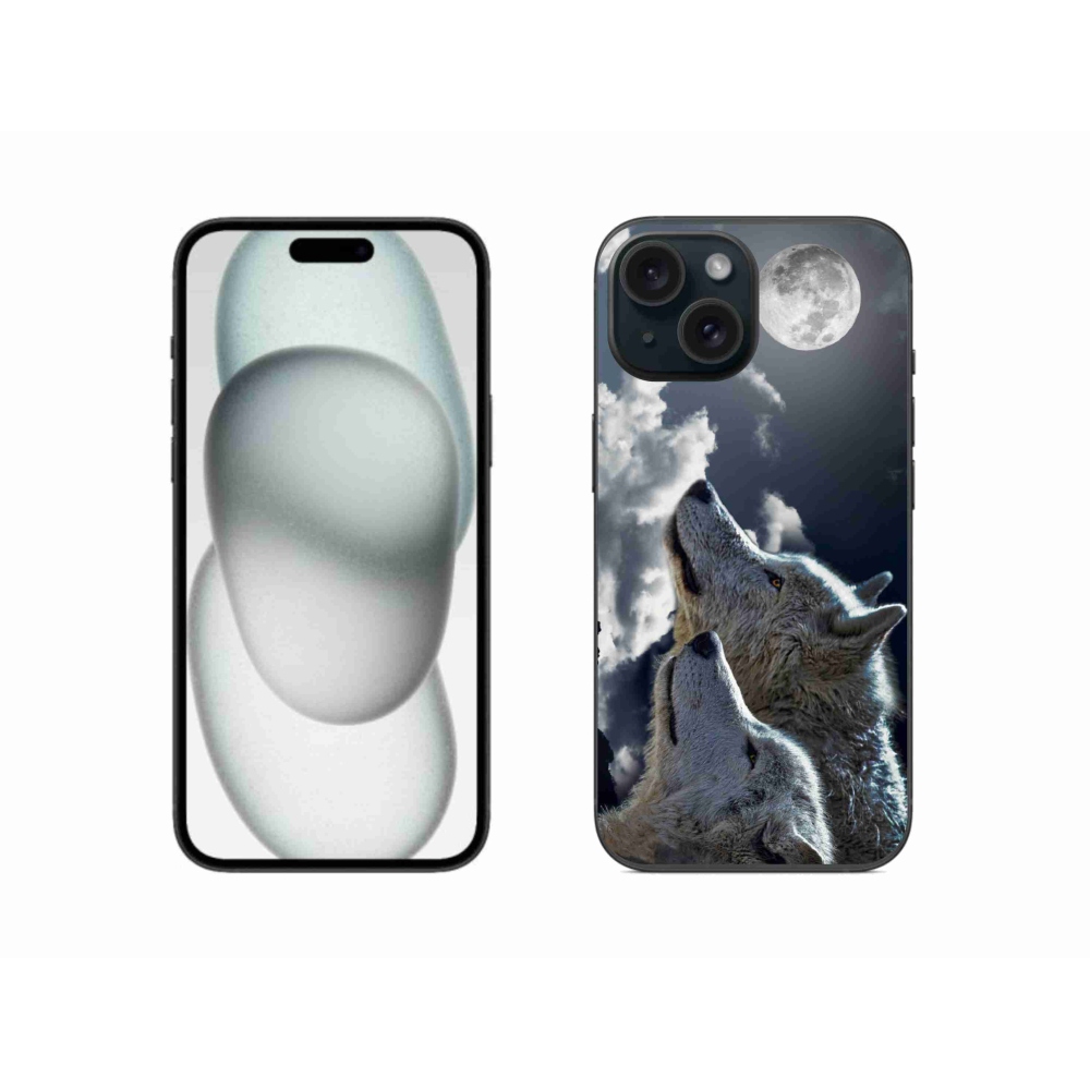 Zselés borítás mmCase iPhone 15 - farkasok számára