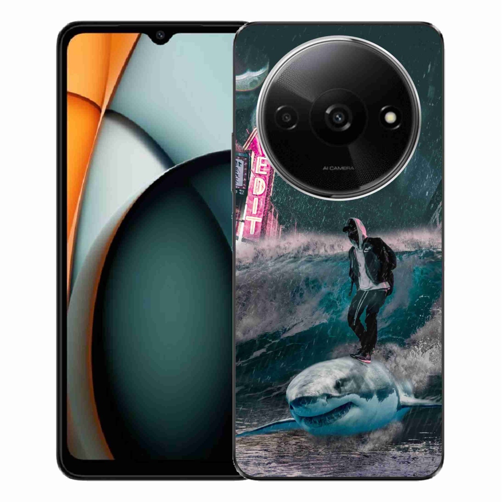 Gél borítás mmCase a Xiaomi Redmi A3-hoz - cápa