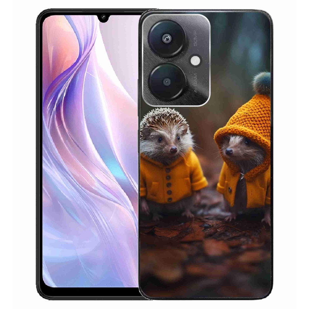 Gél borítás mmCase a Xiaomi Redmi 13C 5G-hez - sünök