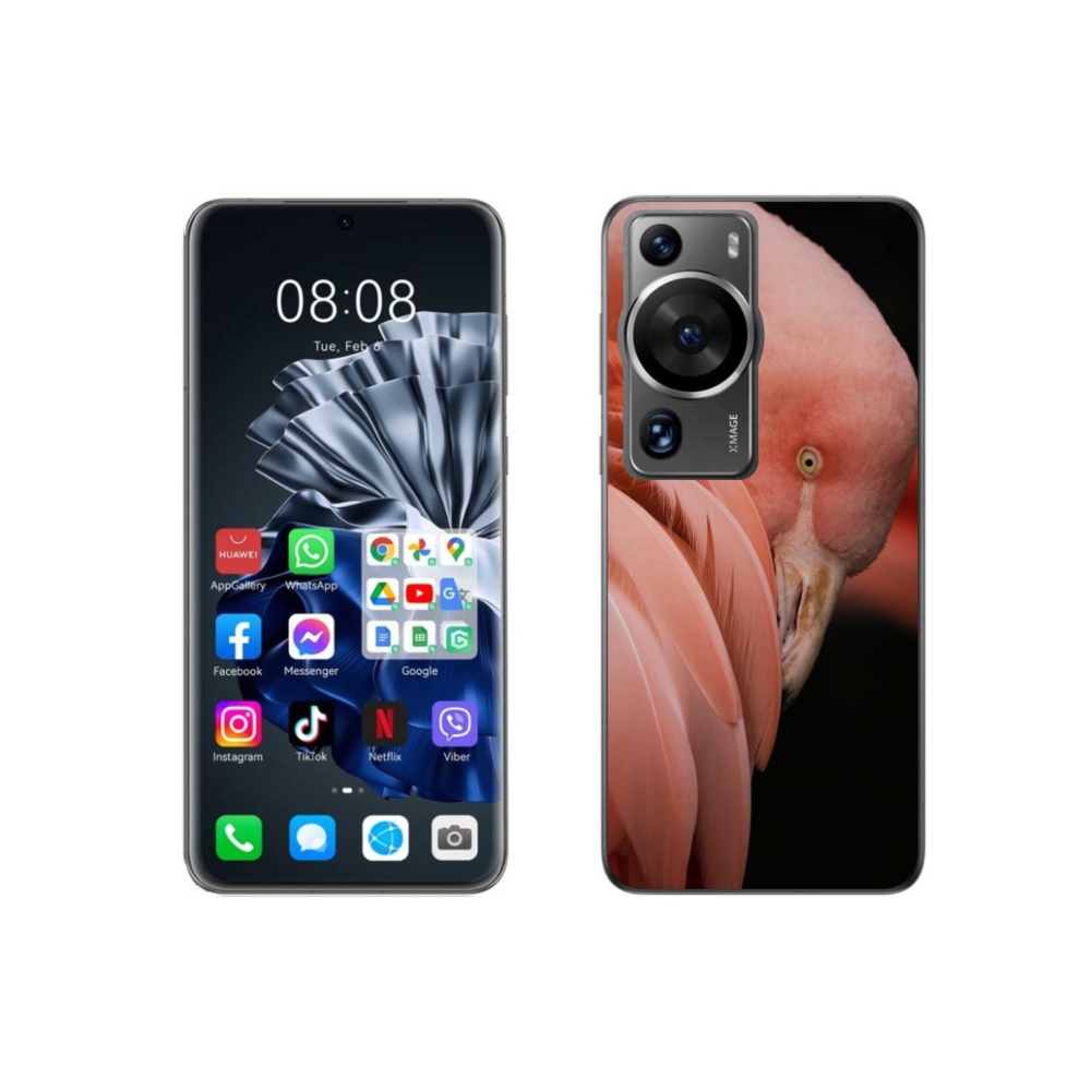 Gél borítás mmCase a Huawei P60 Pro készülékhez - flamingó 3