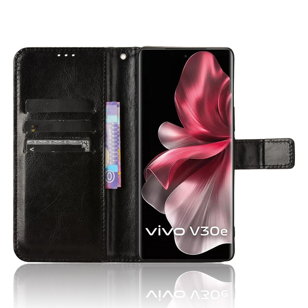 Őrült könyv tok a Vivo V40 Lite 5G-hez - fekete