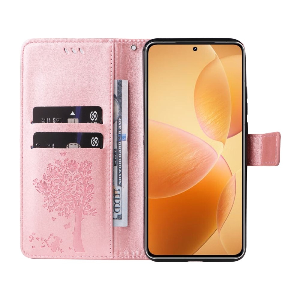 Fák könyve tok Xiaomi 14T Pro - rózsaarany