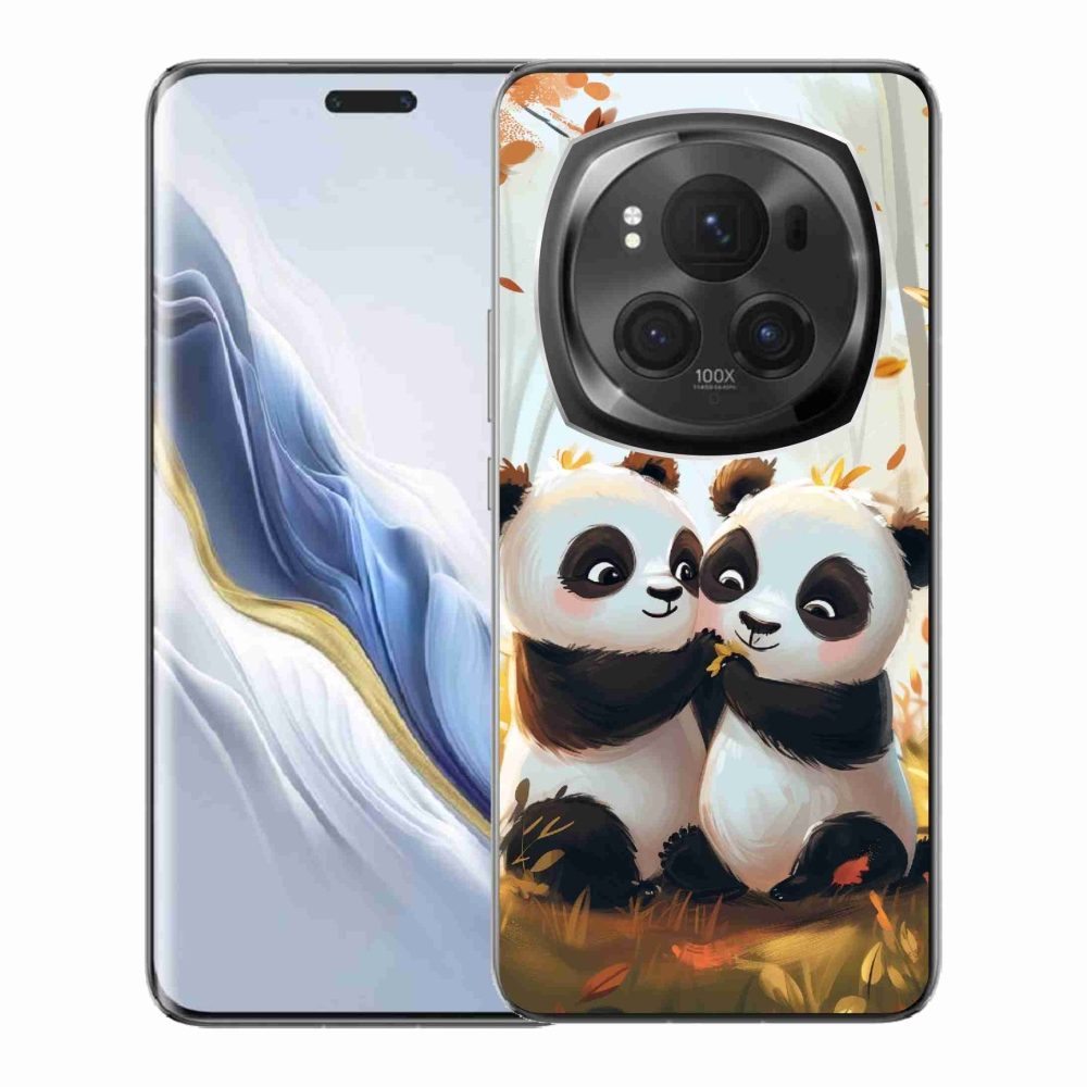 Gél borítás mmCase a Honor Magic 6 Pro 5G készülékhez - pandák