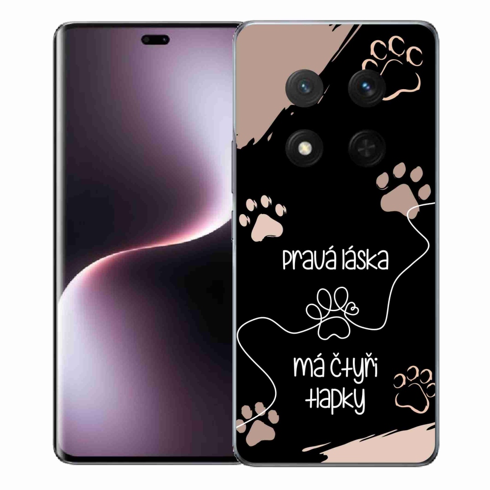 Gél borítás mmCase a Honor Magic 7 Lite 5G készülékhez - kutya motívum 1 fekete háttér