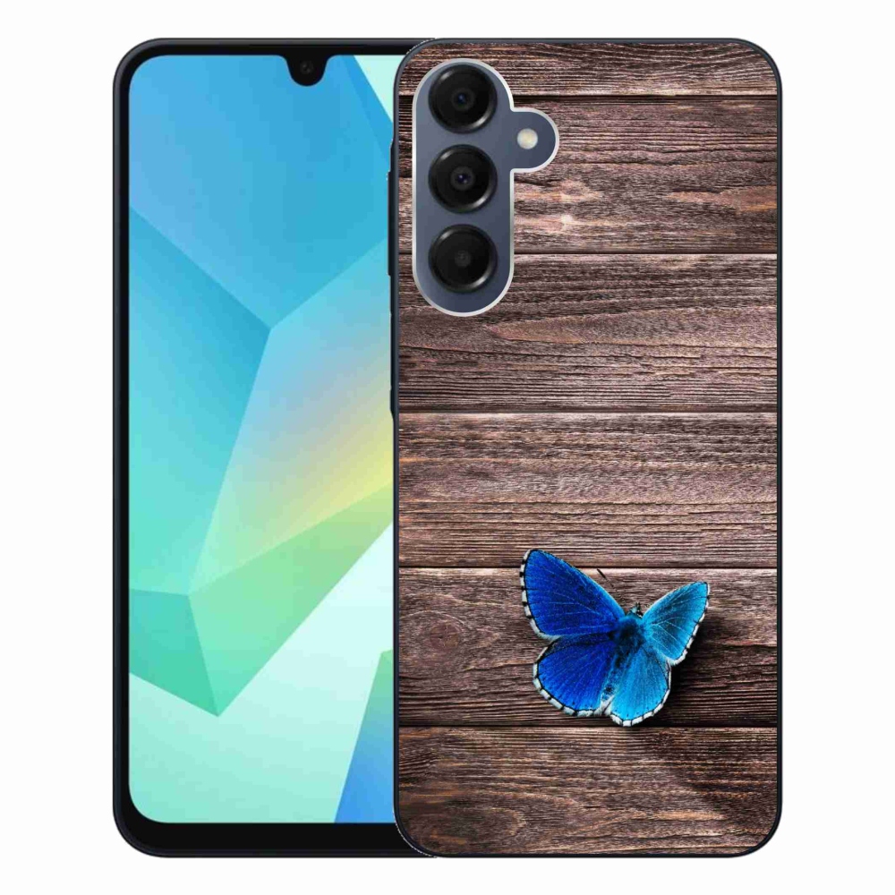 Gél védőhuzat mmCase Samsung Galaxy A16 4G/5G - kék pillangó 1