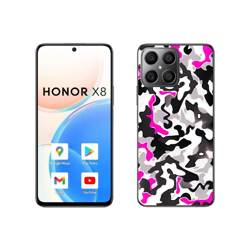 Zselés borítás mmCase a Honor X8 4G készülékhez - álcázó minta 5