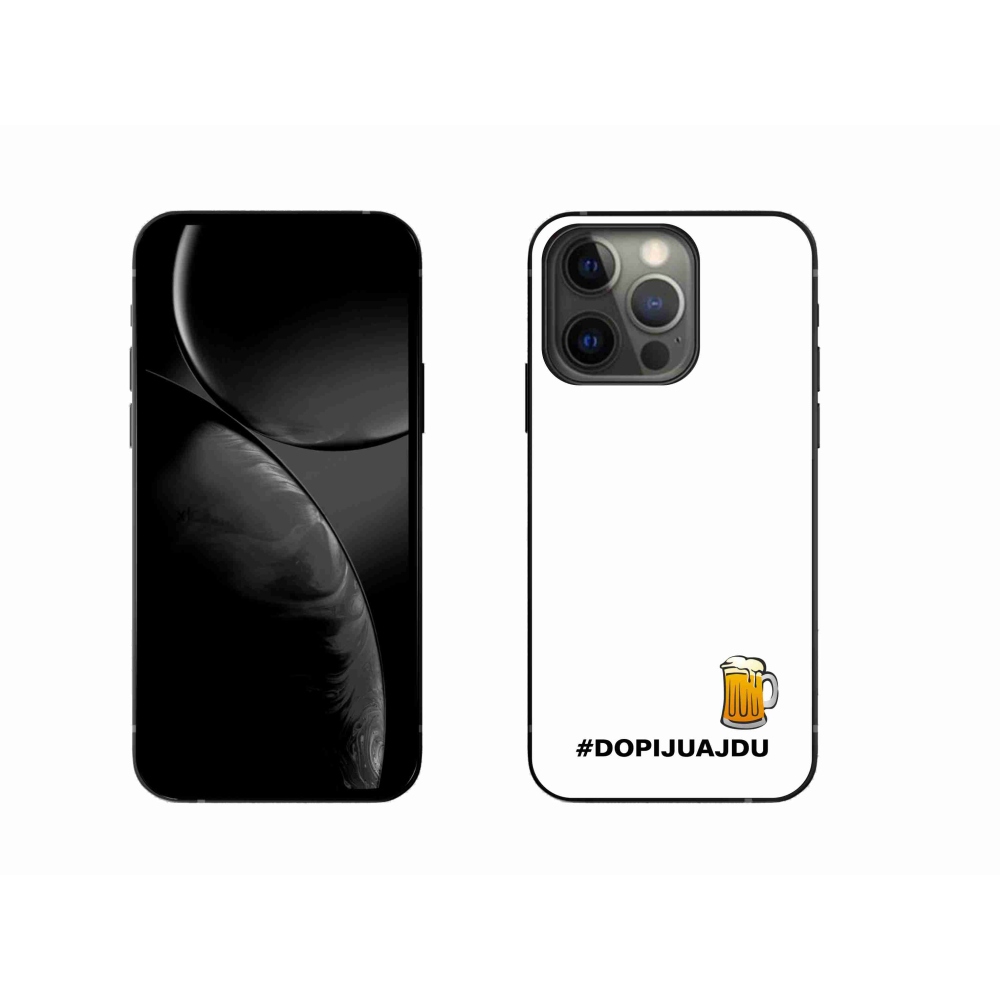 Gél borítás mmCase iPhone 13 Pro 6.1 - sör motívum 1 fehér háttérrel