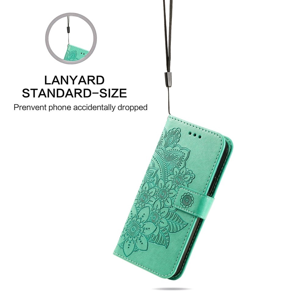 Mandala könyv tok az Oppo Find X5 Lite készülékhez - teal színű