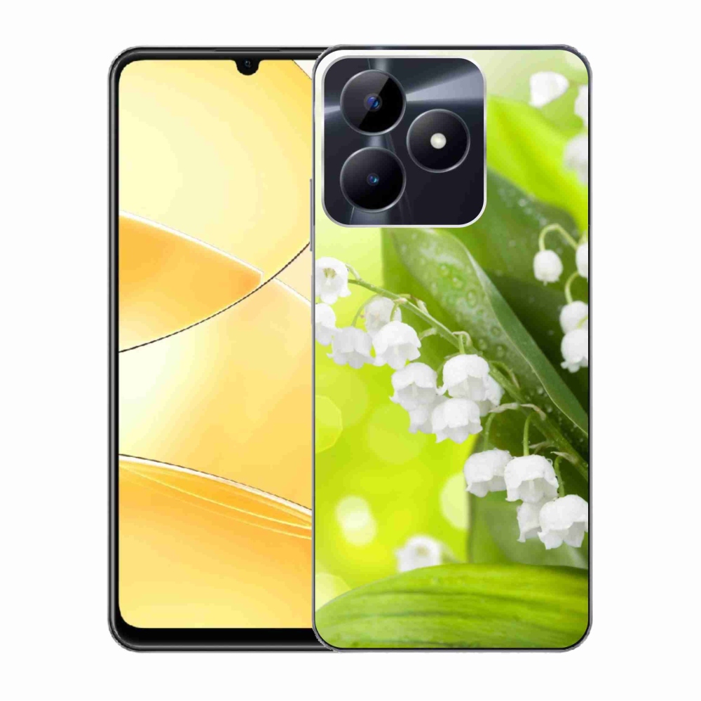 Zselés borítás mmCase a Realme C51/C53 készülékhez - gyöngyvirág