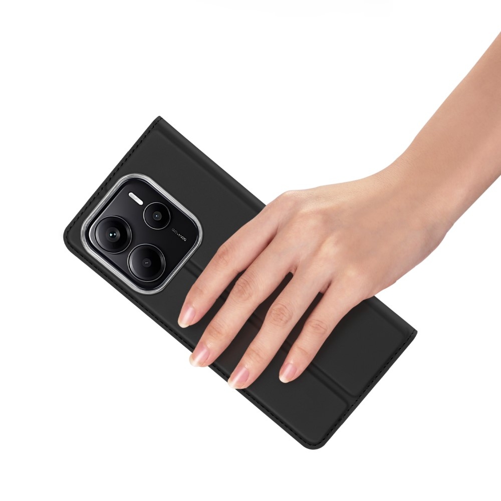DUX könyvtáska Xiaomi Redmi Note 14 5G - fekete