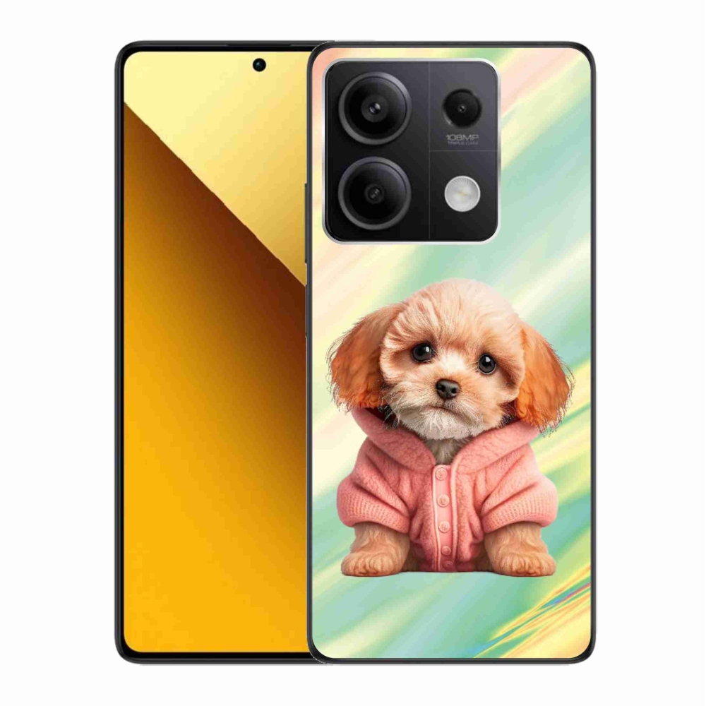 Gél borítás mmCase a Xiaomi Redmi Note 13 5G-hez - kölyökkutyák pulóverben
