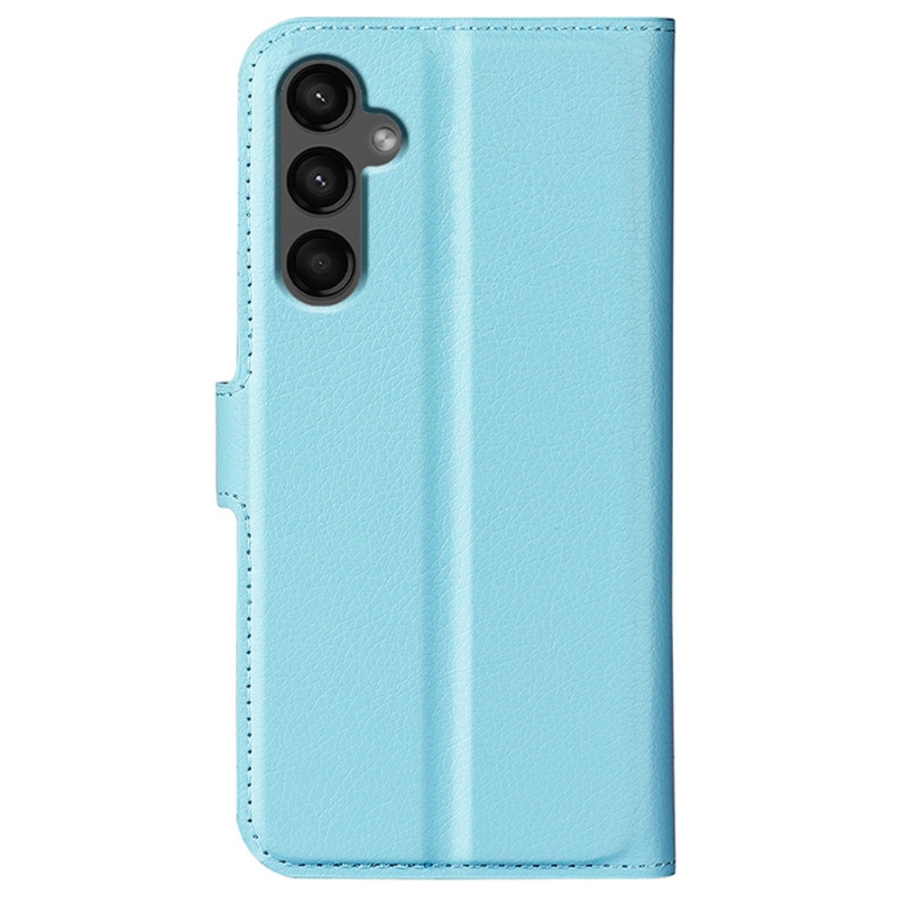 Litchi könyv tok Samsung Galaxy A15 4G/5G - kék