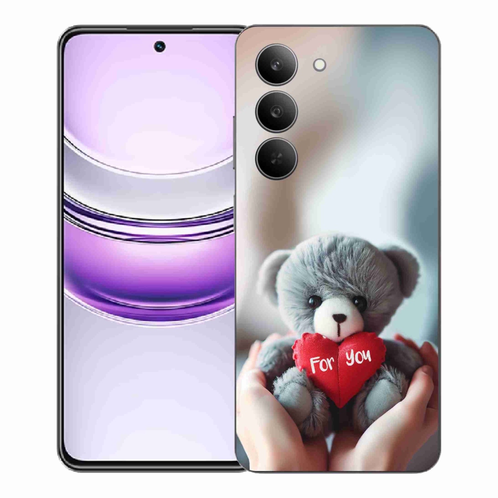 Gél borítás mmCase a Realme 14x 5G-hez - mackó a szerelmesek számára