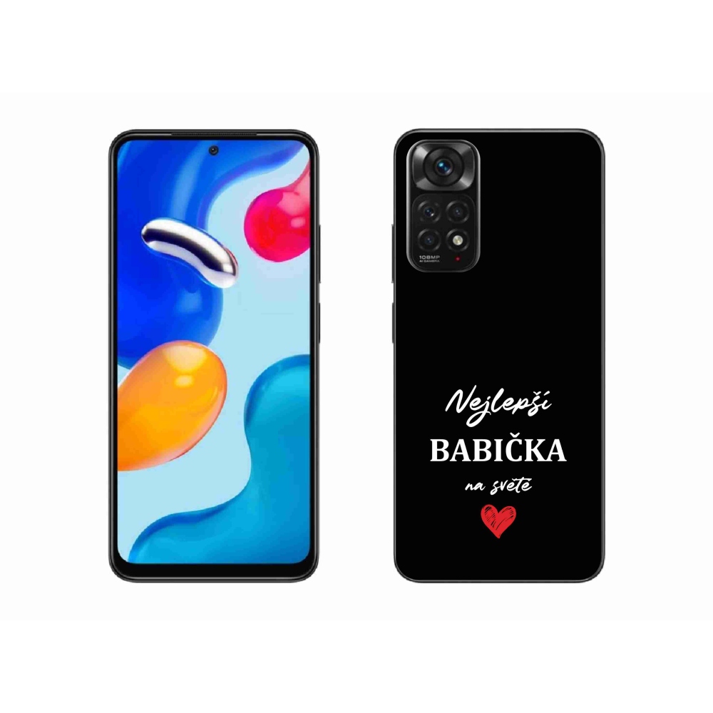 Gél borító mmCase a Xiaomi Redmi Note 11 4G - a legjobb nagymama 1 fekete háttérrel