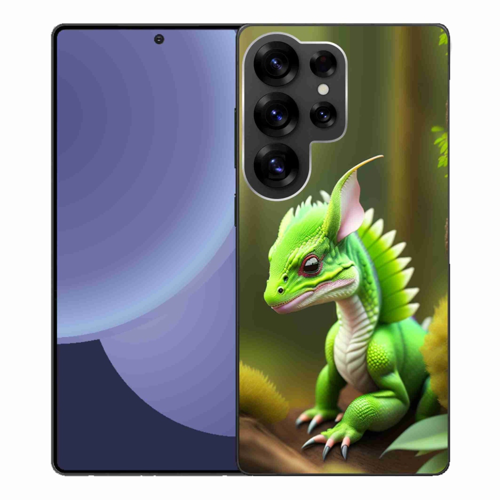 Zselés borítás mmCase Samsung Galaxy S25 Ultra - zöld sárkányhoz
