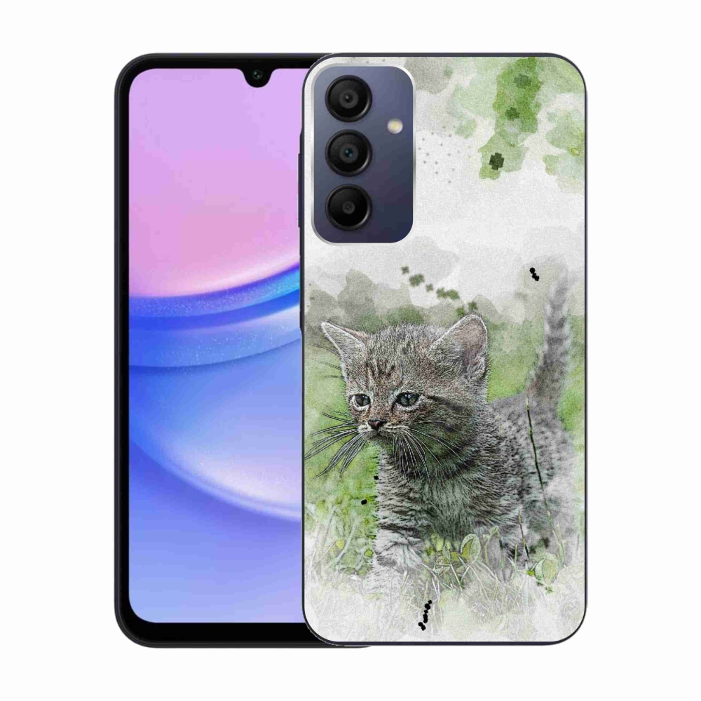 Gél borítás mmCase Samsung Galaxy A15 4G/5G - aranyos cica 1