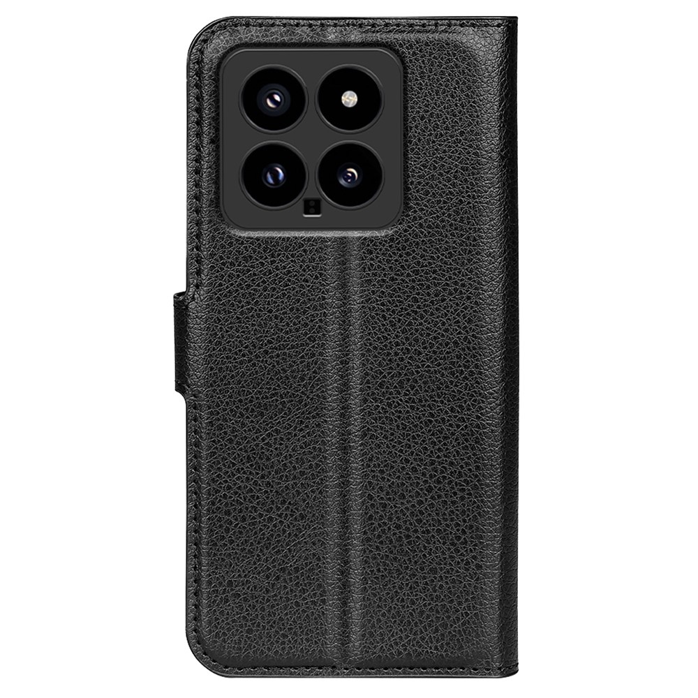 Litchi könyv tok a Xiaomi 14-hez - fekete