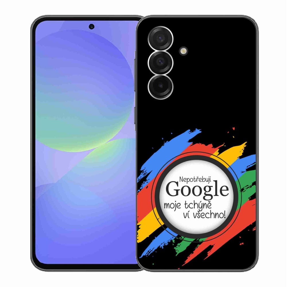 Gél borító mmCase Samsung Galaxy A36 5G - anyós mindent tud fekete háttérrel