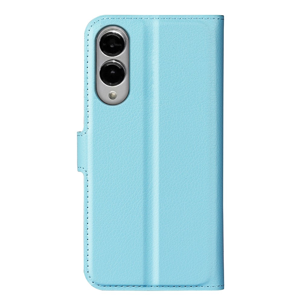 Litchi könyv tok Samsung Galaxy S25 Edge készülékhez - kék