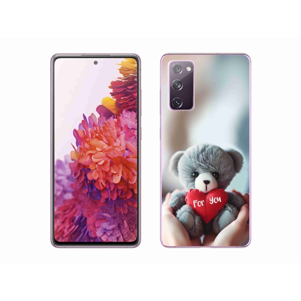 Gél borítás mmCase Samsung Galaxy S20 FE készülékhez - mackó a szerelmeseknek