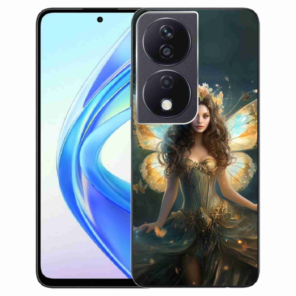Gél borítás mmCase a Honor X7b/Honor 90 Smart számára - pillangó nő