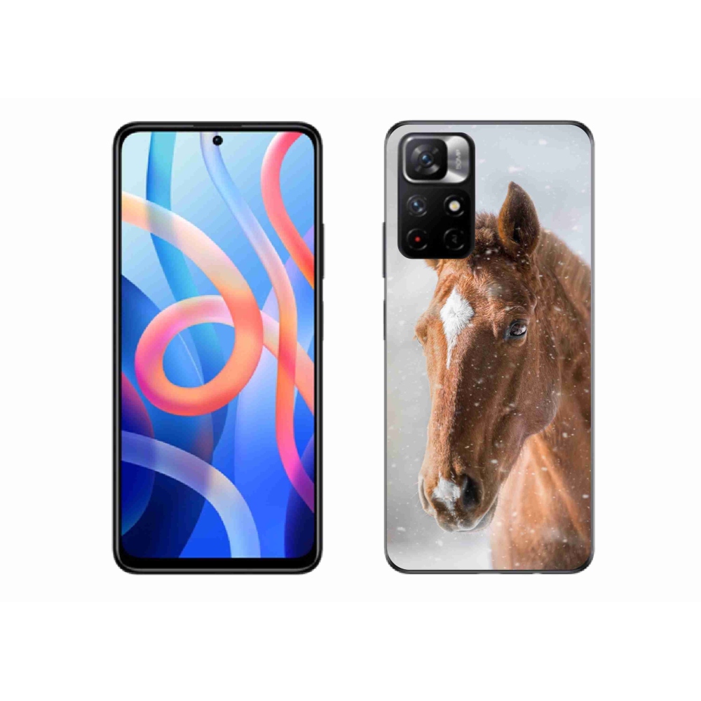 Gél borítás mmCase a Xiaomi Redmi Note 11S 5G - barna ló 2