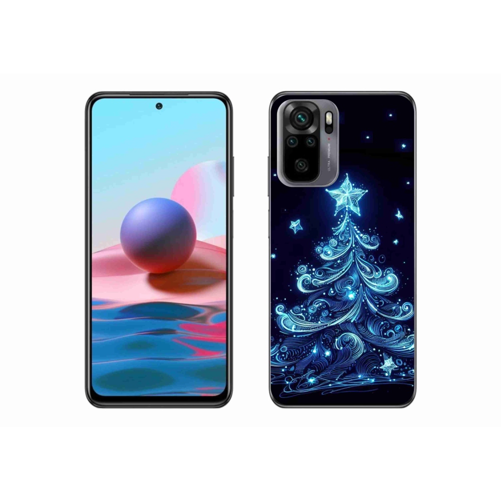 Gél borító mmCase a Xiaomi Redmi Note 10S-hez - neon karácsonyfa 4