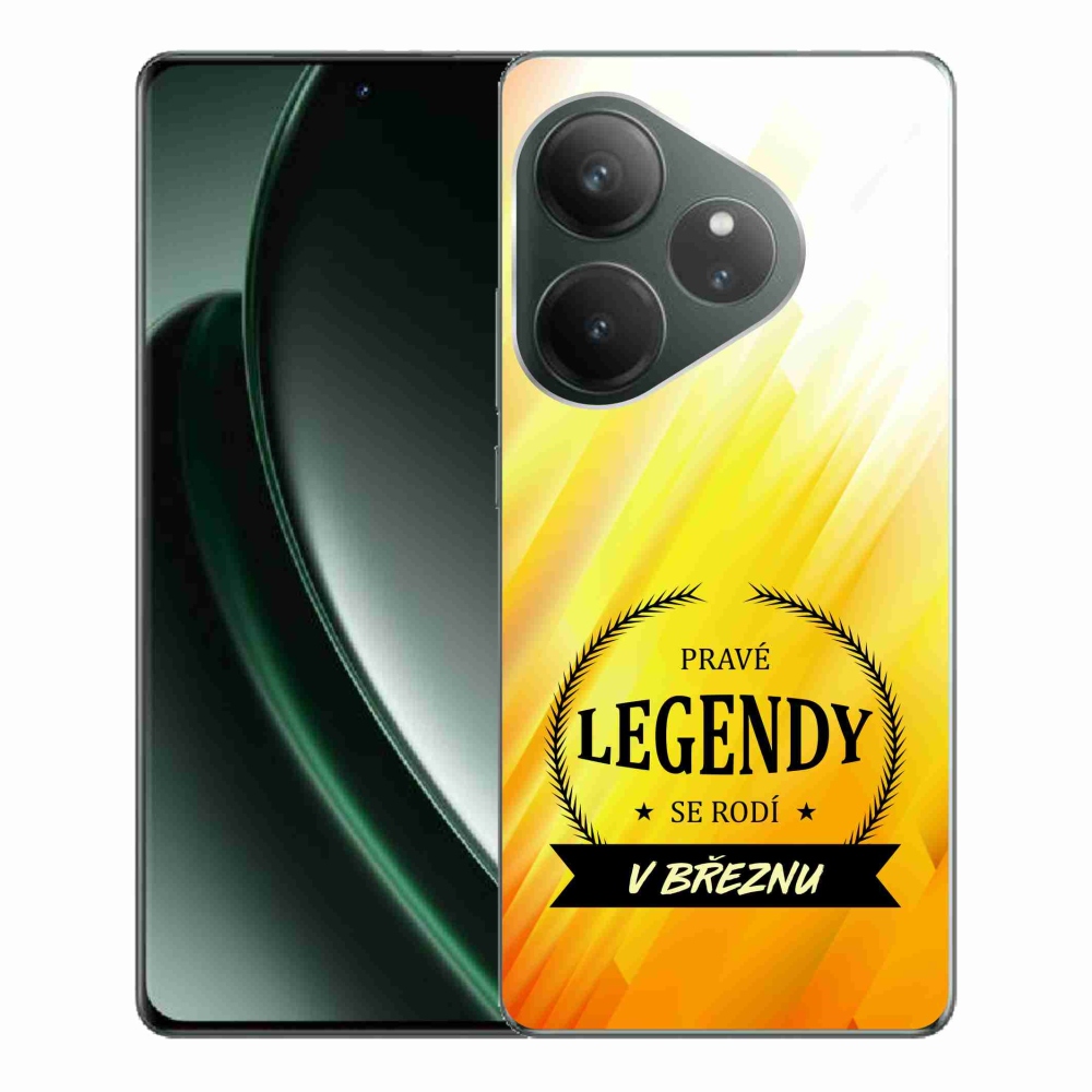 Gél borítás mmCase a Realme GT 6 5G/GT 6T 5G - Március legendái sárga háttérrel