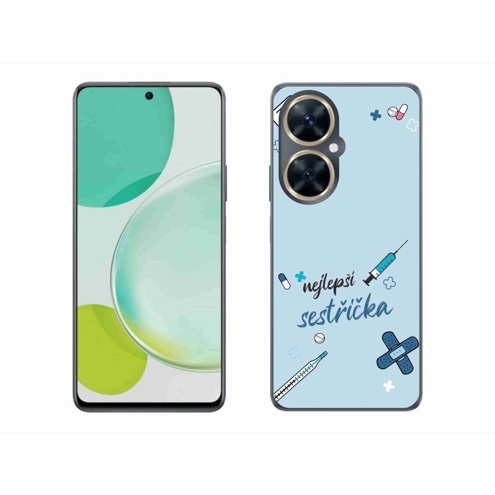 Gél borító mmCase a Huawei Nova 11i - legjobb kishúg kék háttérrel