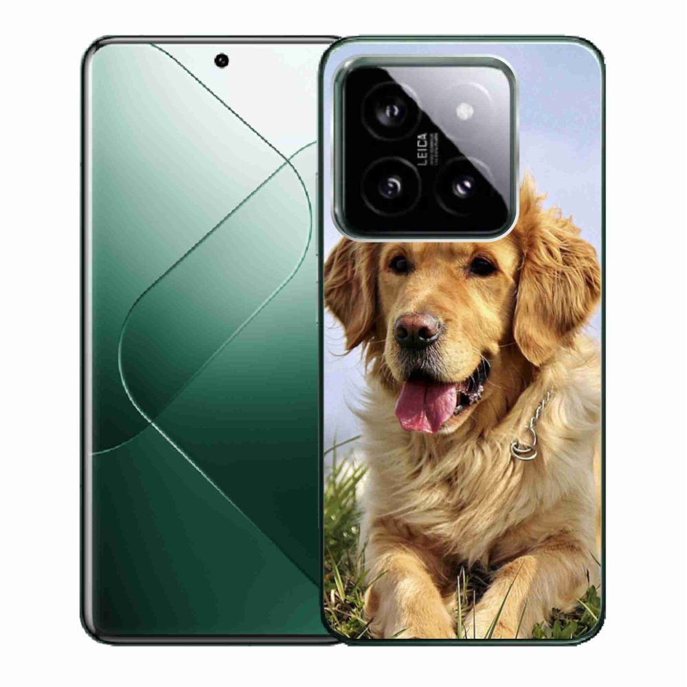Gél tok mmCase a Xiaomi 14-hez - arany retriever