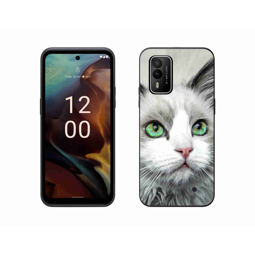 Zselés borítás mmCase a Nokia XR21 készülékhez - macska nézet