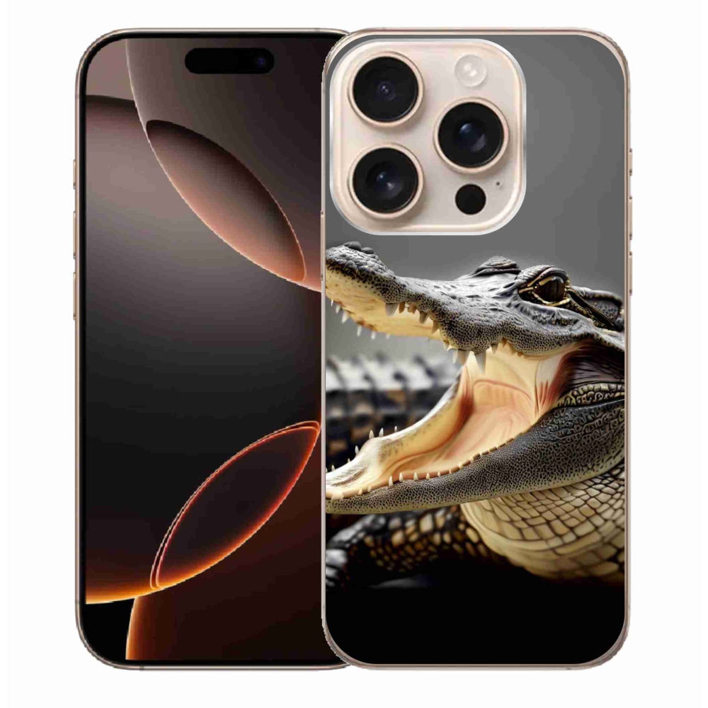 Zselés borítás mmCase iPhone 16 Pro Max készülékhez - krokodil