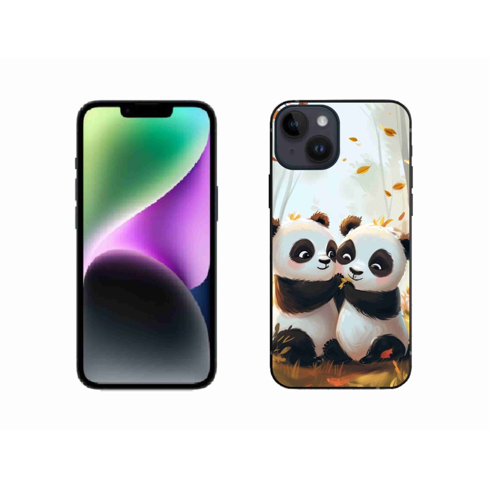 Zselés borítás mmCase iPhone 14 készülékhez - pandák