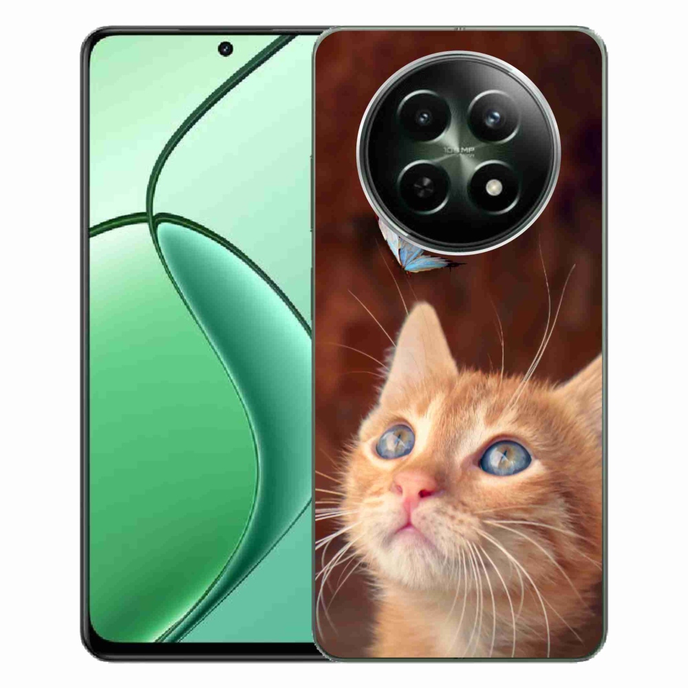 Gél borítás mmCase a Realme 12 5G/12x 5G készülékhez - pillangó és cica