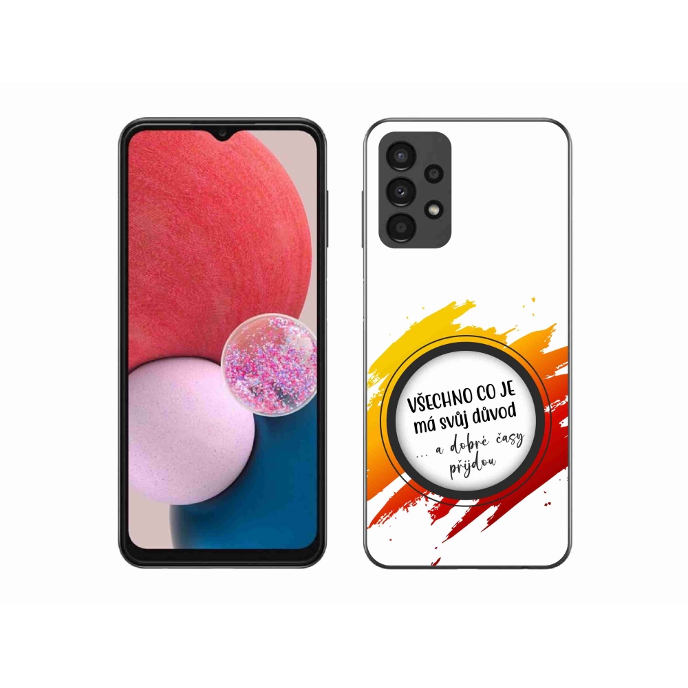 Gél borítás mmCase Samsung Galaxy A13 4G - idézet 3 fehér háttér